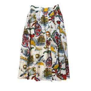 Geiger Collections 38 6 8 Wool Pleated  Midi Skirt Austria History Virginia VTG